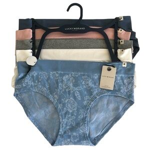 Lucky Brand Panties Seamless Hipster Set of Five Blue AToll XL